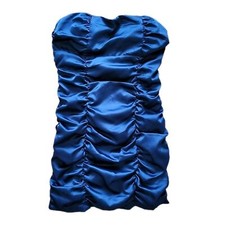 Miss Kelly Blue Strapless Cocktail Dress Size Small