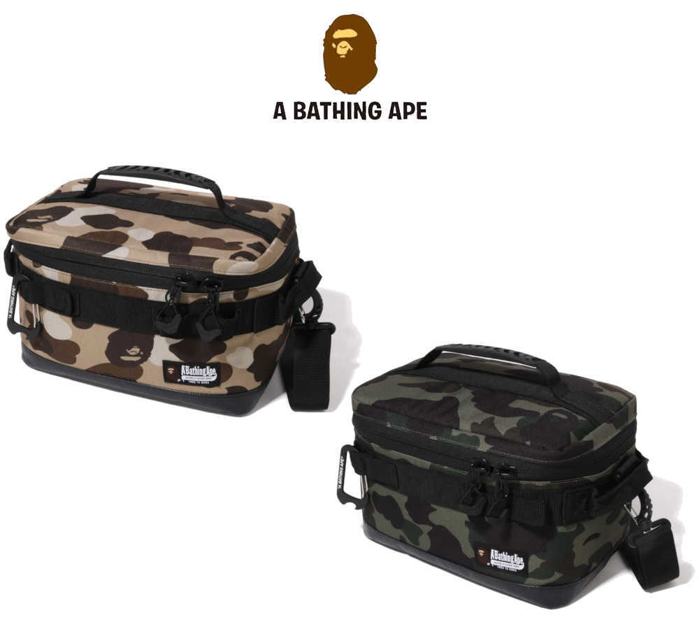 A BATHING APE - BAPE キャンプスタンドクーラー A BATHING APE Outdoor Camping Soft Material Cooler Bag S