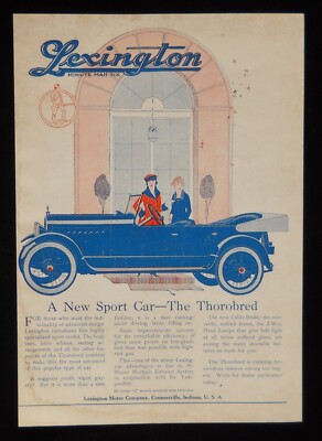 1920 2 Hot Chicks Thorobred Sport Car Lexington Minute Man Six Connersville IN