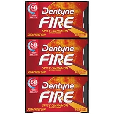 DENTYNE Fire Spicy Cinnamon, Ice Artic Chill, Spearmint, Peppermint Chewing Gums