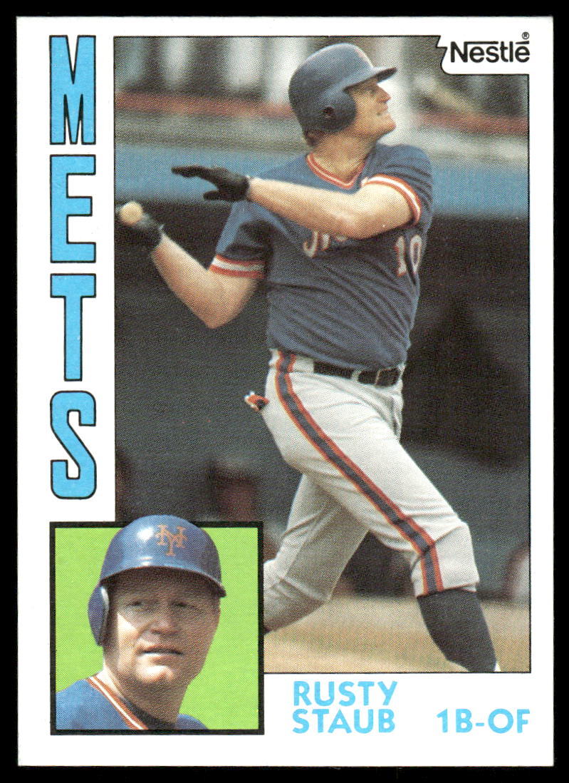 1984 Topps Nestle #430 Rusty Staub - NM+