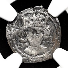 ENGLAND. Richard III, 1483-85. Silver Penny. Bishop Sherwood, S-2169, NGC Fine