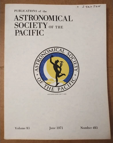 Publications of the Astronomical Society of the Pacific #493 June 1971