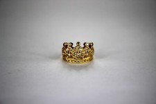 10K or 14K Yellow or White Gold Crown Ring for Baby Ring Size 0.5  Size 1