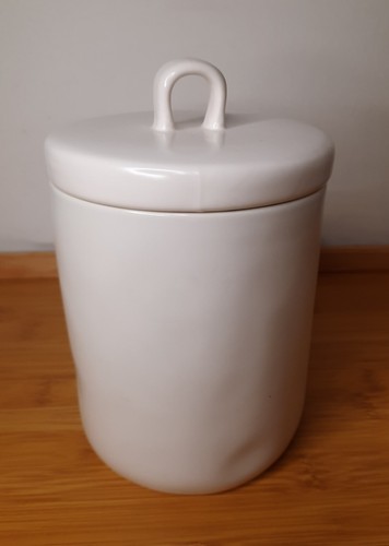 Rae Dunn "GOODIES" Canister Gold lettering 6.5" x 4" inches Ceramic w/ Lid - Picture 8 of 8