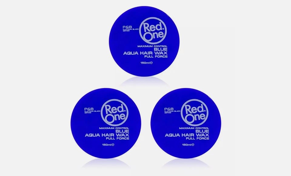 RedOne Aqua Hair Wax Full Force Blue, (3er Pack) 150ml