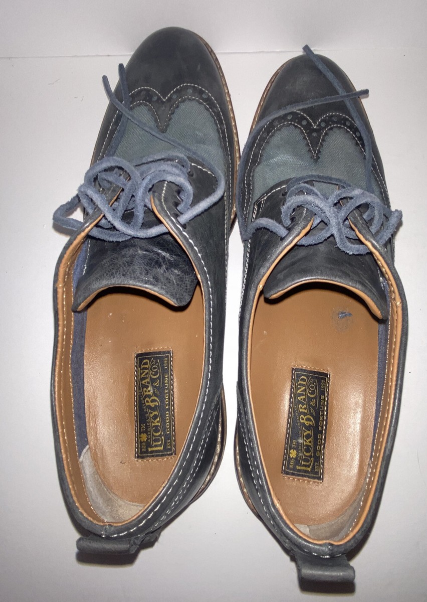 Lucky Brand Leather Oxford Shoes Men display picture 3