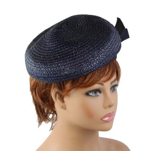 United Hatter Cap & Millinery Straw Lace Pillbox Hat 50 display picture 1