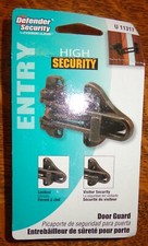 Protector de puerta barra oscilante U 11317 con cerradura auxiliar de alta seguridad, bronce clásico