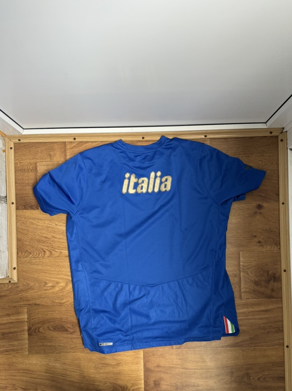 Italy Soccer Jersey Size XL  National Team Puma Mens Blue 2008/2009 thumbnail 3