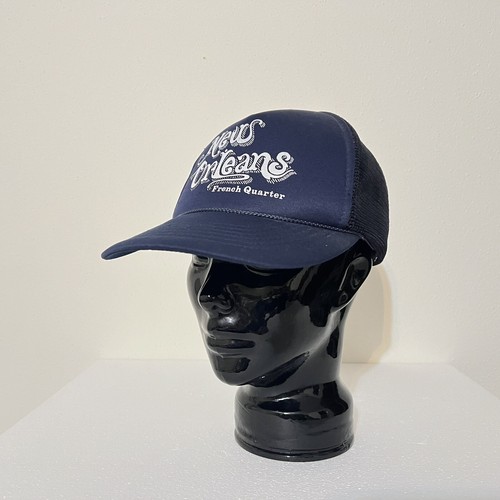 VTG New Orleans French Quarter Mesh Trucker Hat Foam SnapBack Cap Louisiana Rare - Picture 3 of 16