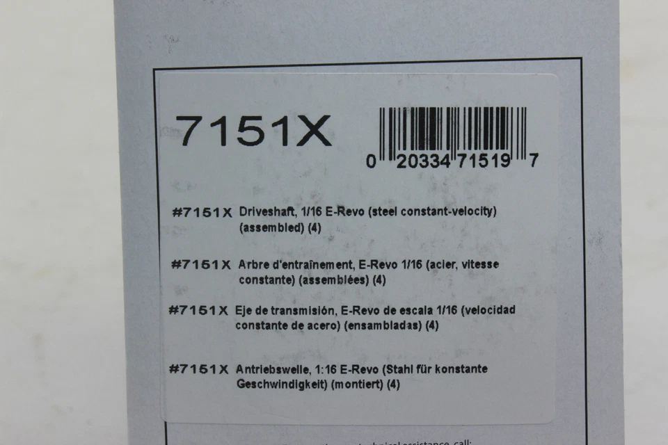 Traxxas 7151 X Axle Shaft Set Steel E-Revo 1:16 Drive Shaft New in OVP - Image 3 of 3