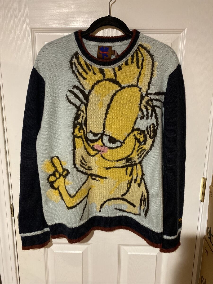 Heaven By Marc Jacobs Multi Color Crew Neck Garfield Sweater Heaven By Marc Jacobs Multi Color Crew Neck Garfield Sweater