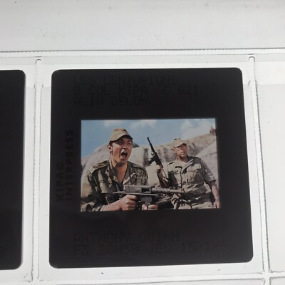 LES CENTURIONS - ALAIN DELON - PRESS SLIDE - SLIDE