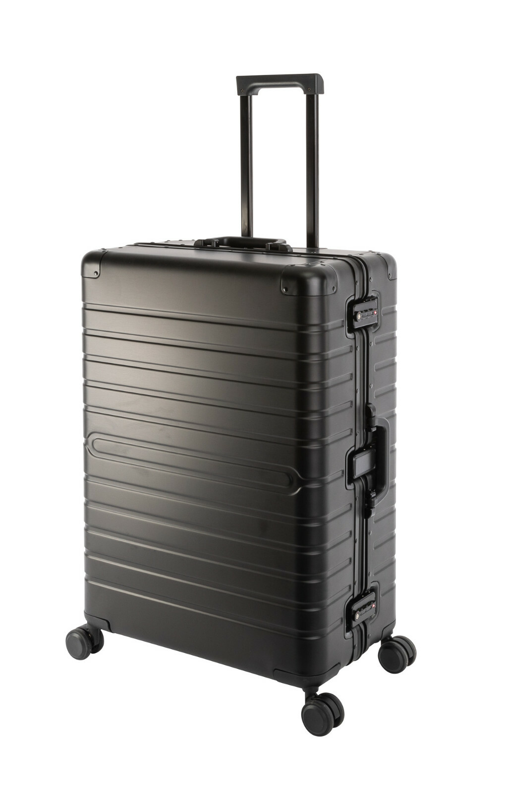 Travelhouse Oslo - Carro de viaje de aluminio grande talla L negro