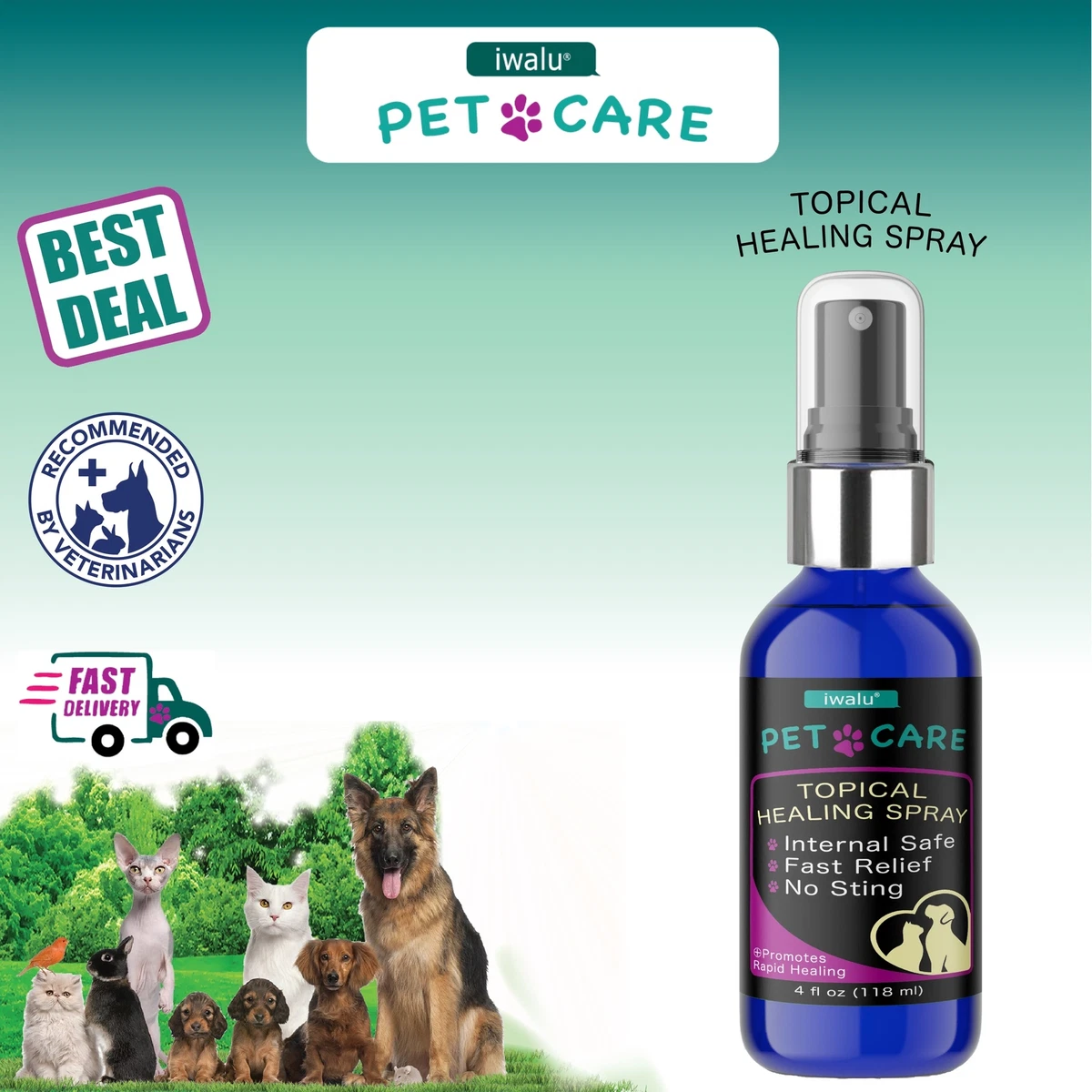 Natural skin outlet soother for dogs