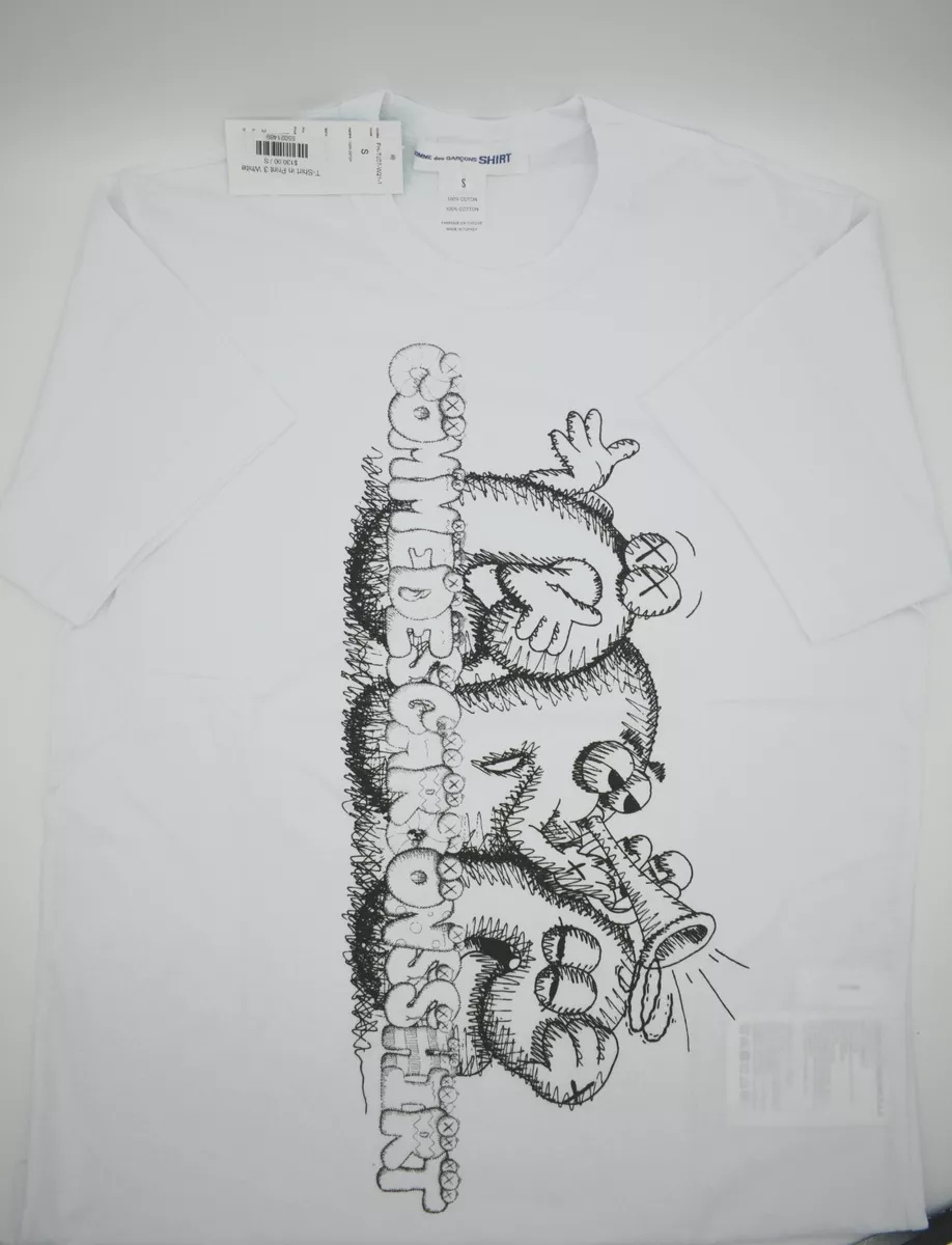 Comme des Garcons Shirt X Kaws T-shirt Print 3 CDG Size Small