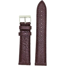Watch Band Plum Purple Wine Metallic Leather Padded Built-In Spring Bars 12mm-20