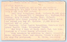 Dayton Ohio Oh Postal Card Gold Crown Schedule Letter 1951 Vintage Posted