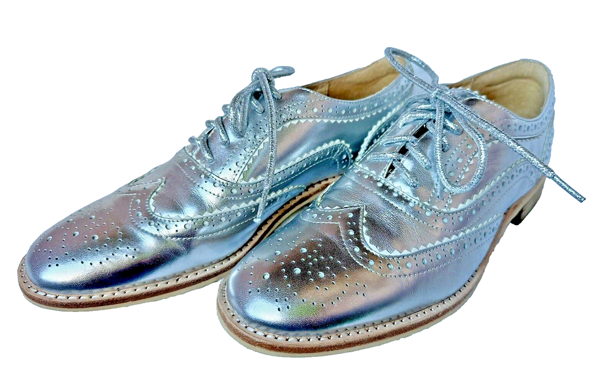 silver dress with blue shoes Vintage Madame Alexander 
