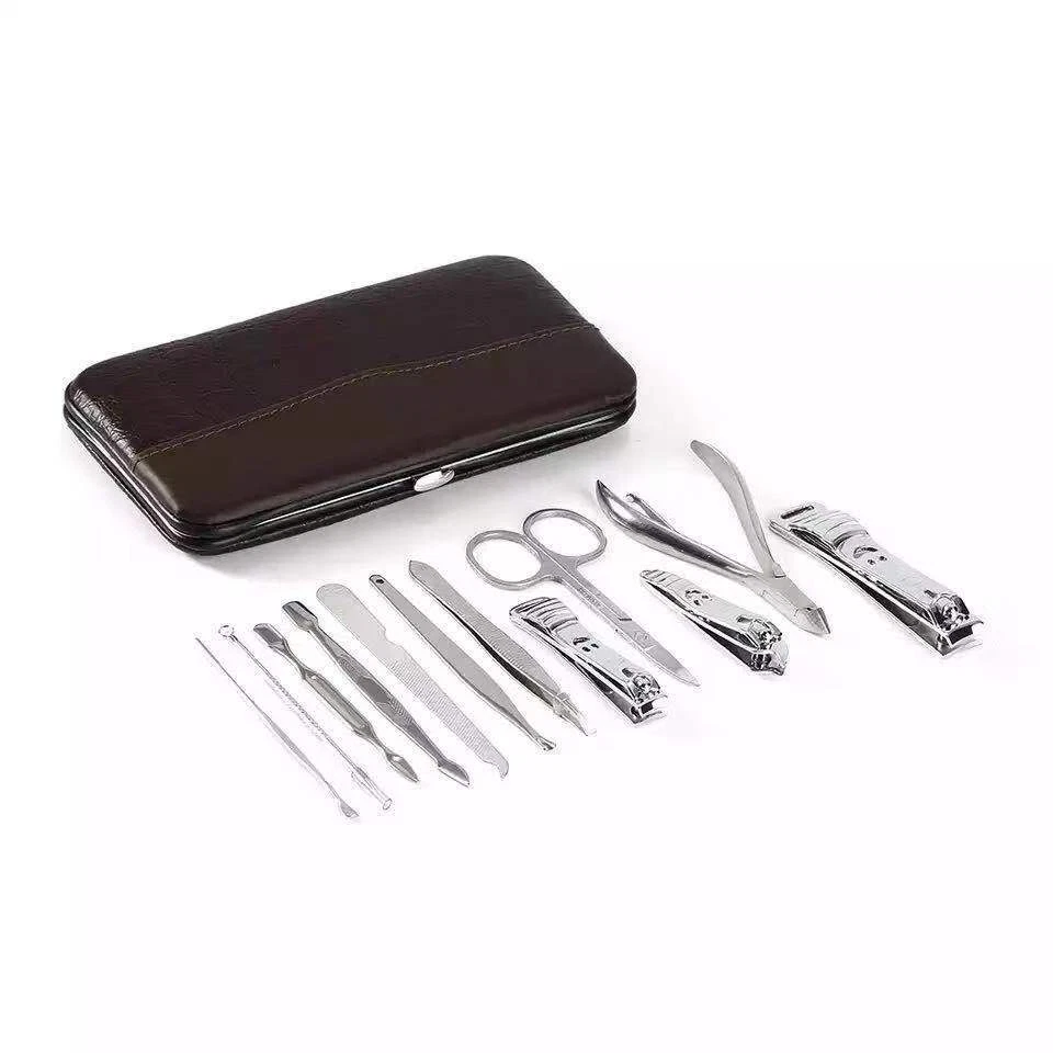 12PCS Pedicure / Manicure Set Nail Clippers Cleaner Cuticle Grooming Kit Case - Image 2 of 4