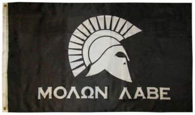 3x5 Molon Labe Come and Take It 300 Spartan Battle Flag 3'x5' Banner Ösen 