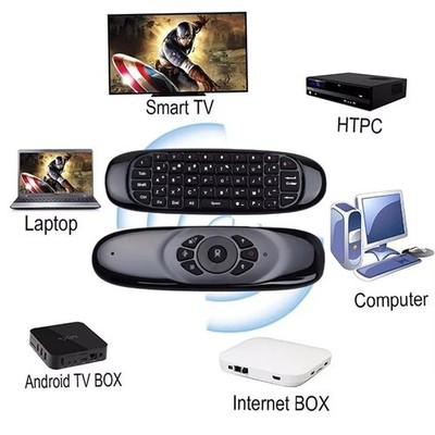 2.4G Wireless Air Mouse Fernbedienung Hintergrundbeleuchtung Tastatur für Android TV Box PC