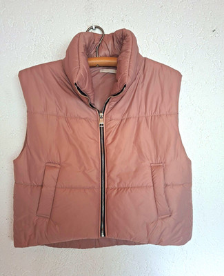 Heimatliebe Unisex Kinder Steppweste rosa Gr. L Reißverschluss 100% Polyester