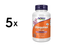 5 x Now Foods Ubiquinol 100 mg (120 Softgels) (749,98 EUR/kg)