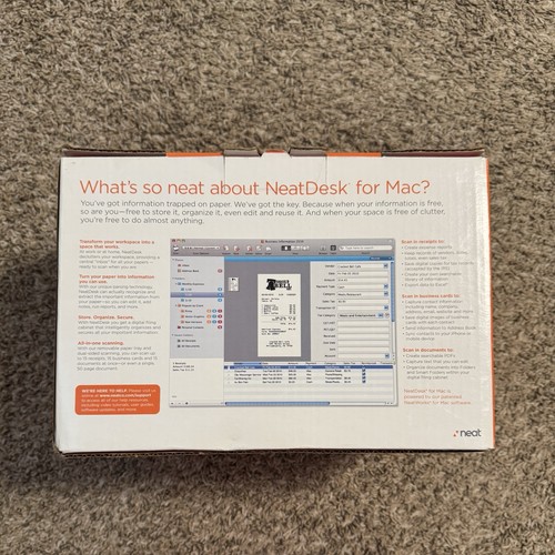 Neat Desk For Mac ND-1000 Desktop Scanner & Digital Filing System- NEW/UNSEALED - Afbeelding 5 van 9