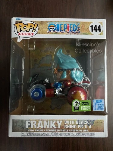 One Piece Franky With Black Rihno Fr-U 4 Funko Pop 144 Official Con Sticker