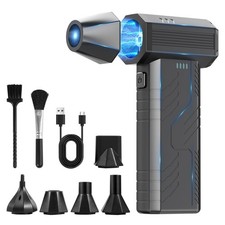 Compressed Air Duster, 8000mAh 130,000 RPM Keyboard Cleaner, Replace Compress...