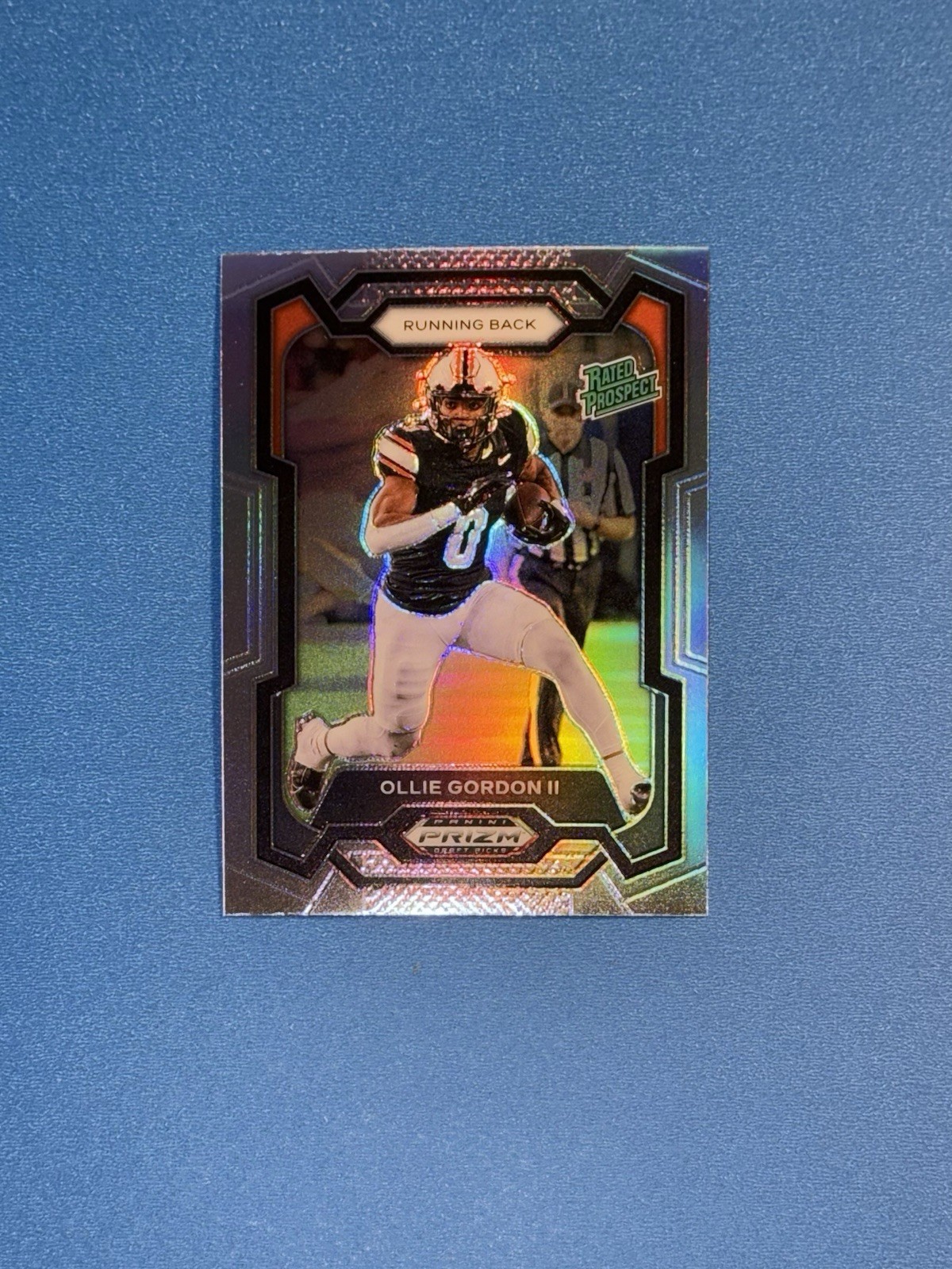 2024 Panini Prizm Draft Picks Silver Prizm Ollie Gordon II Rated Rookie RC #102