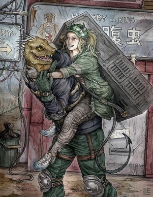 Anime dorohedoro girls boys 2d lizardmen mask thighs Custom Gaming 11x17 Poster