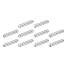 10Pcs Round Ended Feather Key, 4x4x25mm Carbon Steel Parallel Drive Shaft Keys