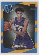 2017-18 Panini Donruss Rated Rookies Holo Orange Laser Lonzo Ball #199 rj1