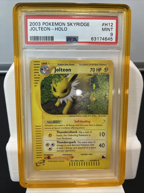 2003 POKEMON SKYRIDGE #H12 /H32 JOLTEON-HOLO PSA 9