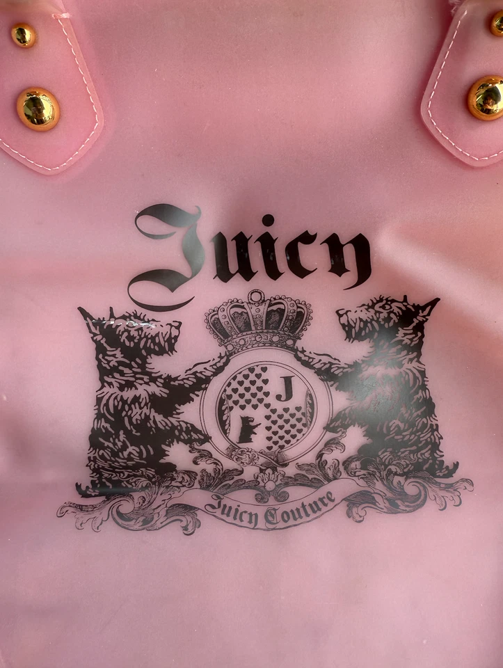 Juicy Couture Bag, Large Tote Beach Bag, Pink, Vintage Y2K, Scottie Dogs Bag - Image 3 of 4