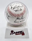 Atlanta Braves 1992 World Series Champions Signed Facsimile Baseball In Box
