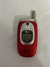 Alltel LG Flip Phone Cell Phone Red Untested for Parts Or Repair
