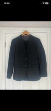 Moss Bros London Black Suit Jacket (36”) and Trousers (30” regular) - Size Small