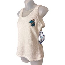 Coastal Carolina University Chanticleers Tank Top Small Fluffy Sherpa White