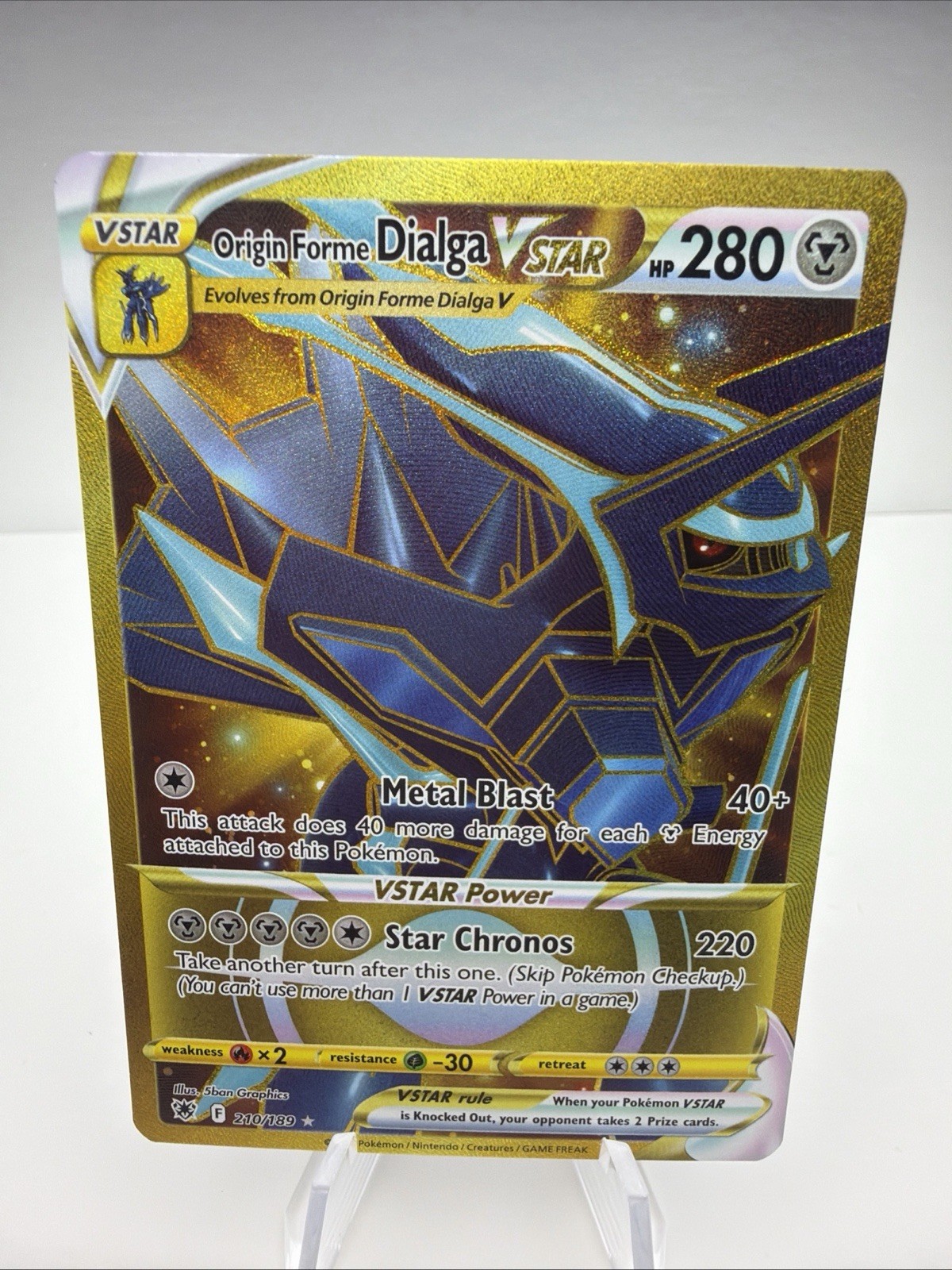 Origin Forme Dialga VSTAR - (Secret) 210/189 Swsh10: Astral Radiance Holo