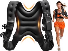 Weighted Vest Women Men Available in 6lb/8lb/10lb/11lb/12lb/14lb/16lb/20lb Fixed