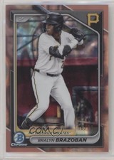 2024 Bowman Draft Chrome Rose Gold Lava Refractor 6/10 Bralyn Brazoban 0x4h