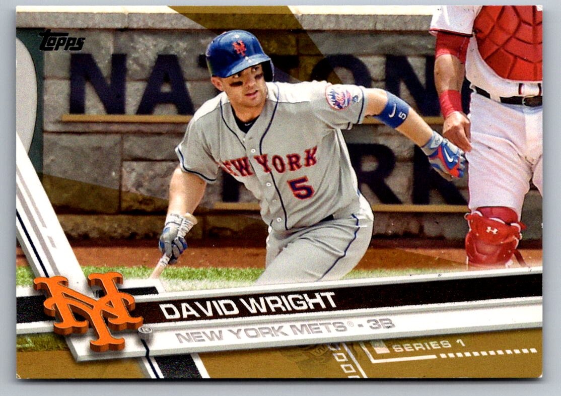 David Wright 2017 Topps Gold #/2017 #19 - New York Mets