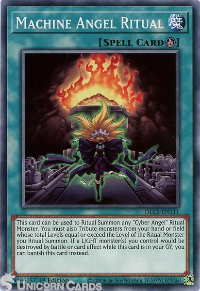 DLCS-EN111 Machine Angel Ritual Common 1st Edition Mint YuGiOh Card