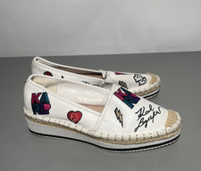Karl Lagerfeld Paris Bina Patch Platform Espadrilles Women s Size 8M