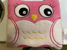 Newclassic 10" Pink Owl Pillow Plush 