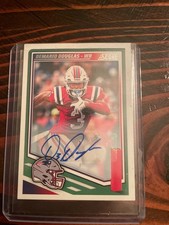 football cards Demario Douglas car sig niture